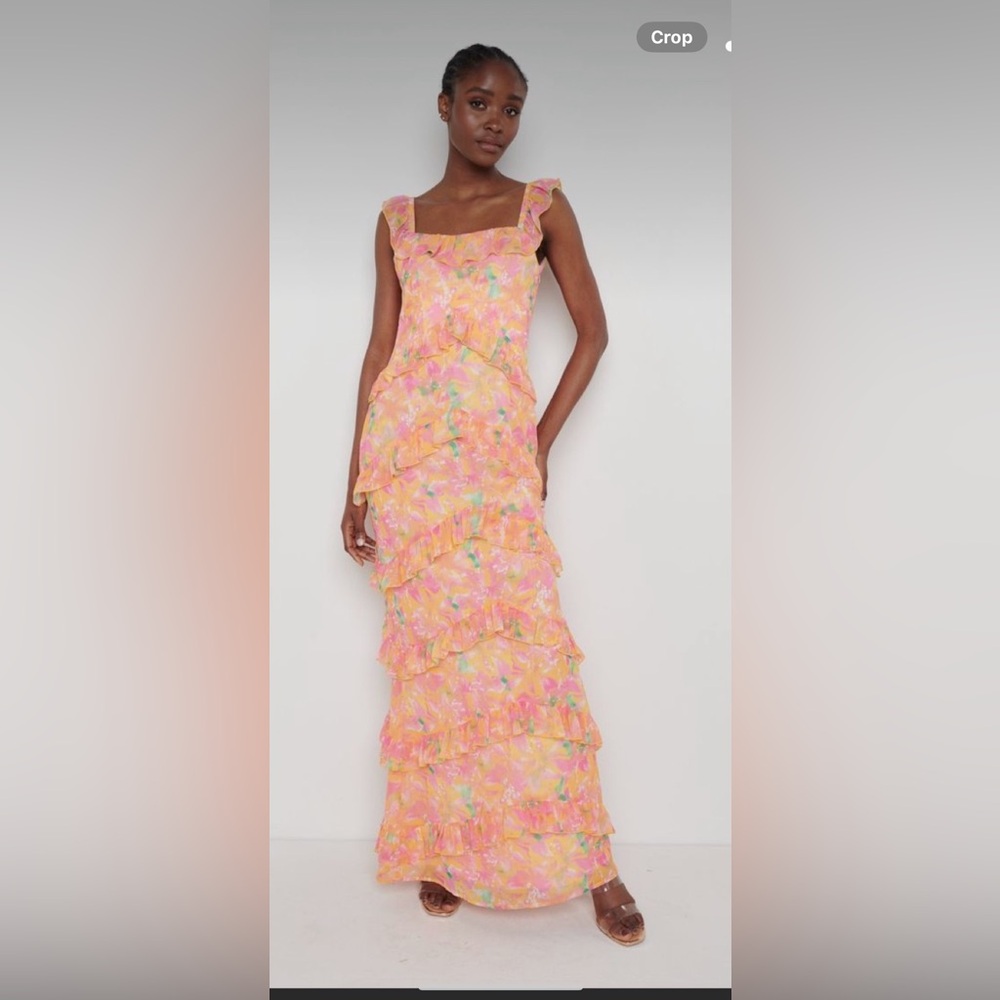 Pretty Lavish Spring Ruffled Maxi Dress